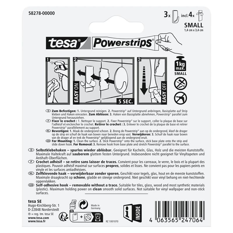 Āķīši taisnstūra 58278 3x1kg melni