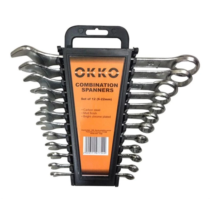 Kombinēto uzgriežņu atsl.kpl 6-22mm 12gb