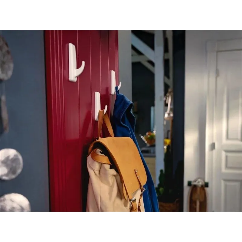 Drabužių kabliukas Tesa Powerstrips 58620, 9.4 cm x 3 cm, balta sp.