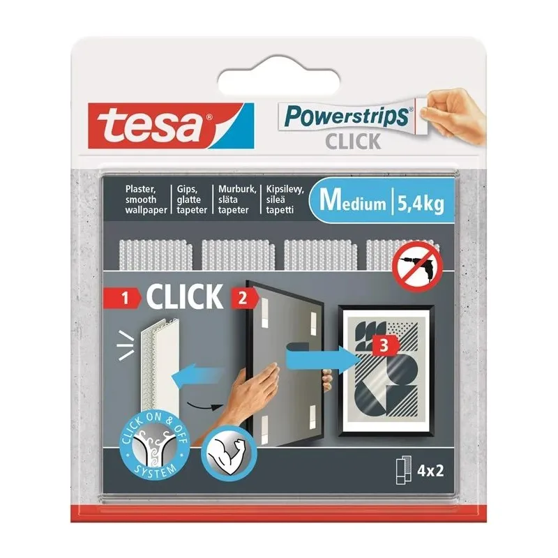 Līmlente Tesa Power-Strips 77721, divpusējs, 0.08 m x 20 mm