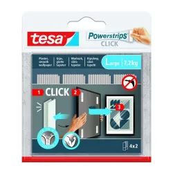 Клейкая полоска Tesa Power-Strips 77722, двусторонняя, 0.085 м x 20 мм