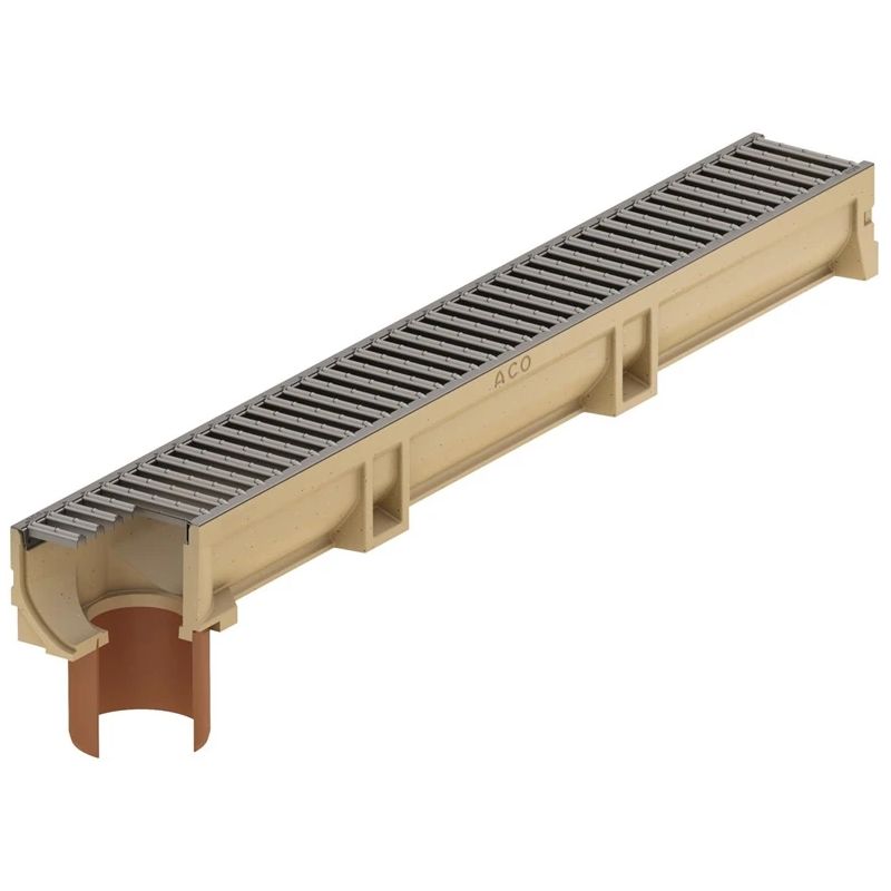 Drenāžas lūka ar DIA 110 mm cauruli. A15 Aco Euroline. 1 m