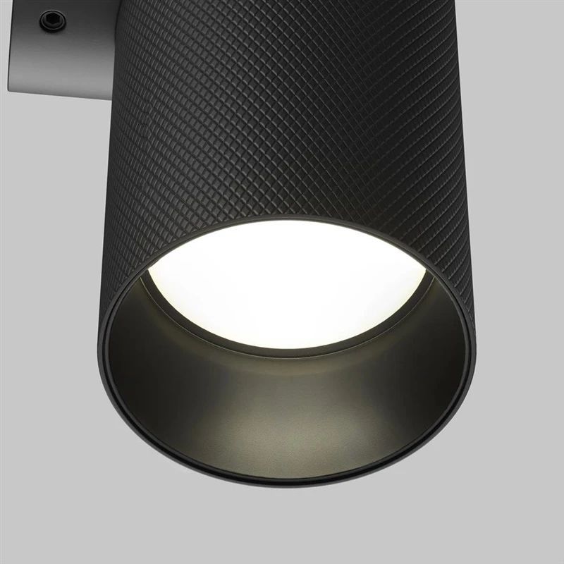 Lampa sienas artisan gu10 2x10w melna