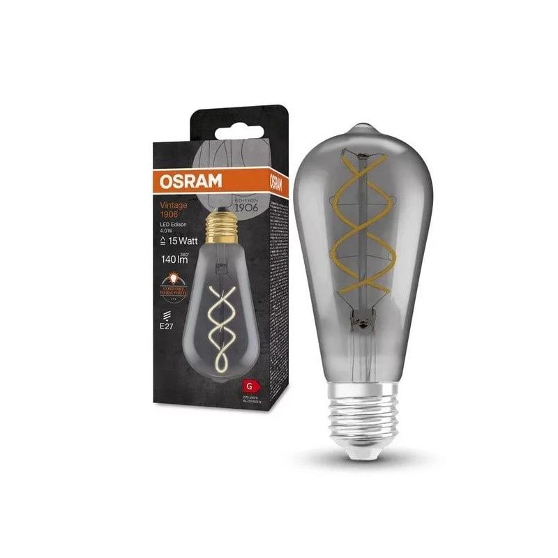 Spuldze Osram LED. silti balta. E27. 4 W. 140 lm