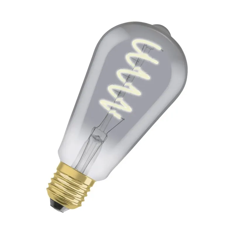 Lemputė Osram Vintage Smoke LED, 1800 °K, E27, 4 W, 140 lm