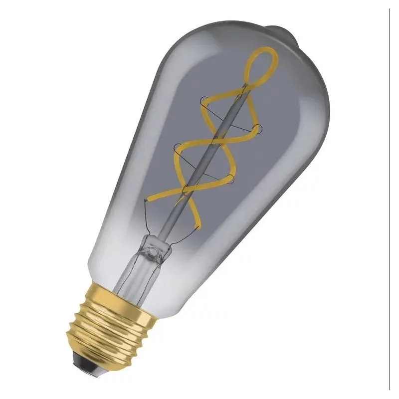 Lemputė Osram Vintage Smoke LED, 1800 °K, E27, 4 W, 140 lm