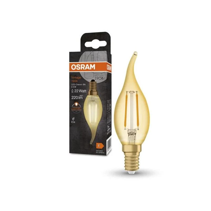 Spuldze Osram LED. silti balta. E14. 2.5 W. 220 lm
