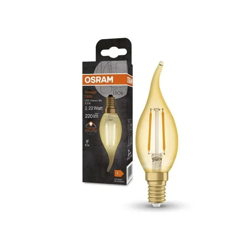 Lemputė Osram LED, 2400 °K, E14, 2.5 W, 220 lm