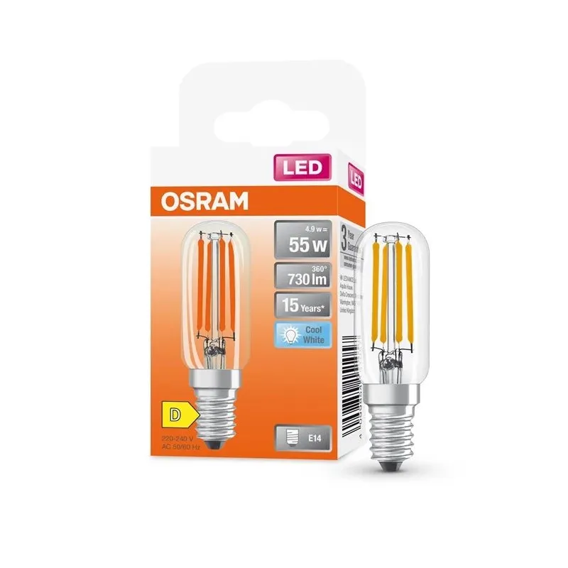 Spuldze Osram LED, T26, 4000 °K, E14, 4.9 W, 730 lm
