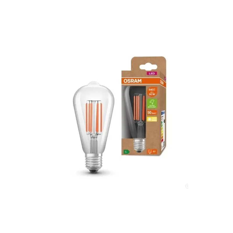 Lemputė Osram LED, ST64, 3000 °K, E27, 4 W, 806 lm