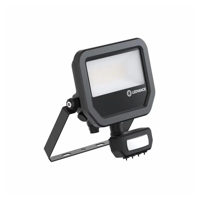 Prožektors Ledvance. 1600 - 2400 lm. 4000 °K. IP65. melna