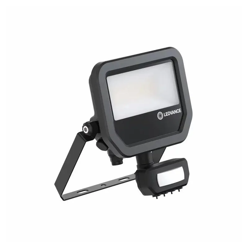 Prožektors ar kustības sensoru Ledvance, 1600 - 2400 lm, 4000 °K, IP65, melna