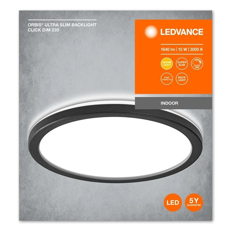 Lampa plafons Ledvance ORBIS ULTRA SLIM CLICKDIM. 15 W