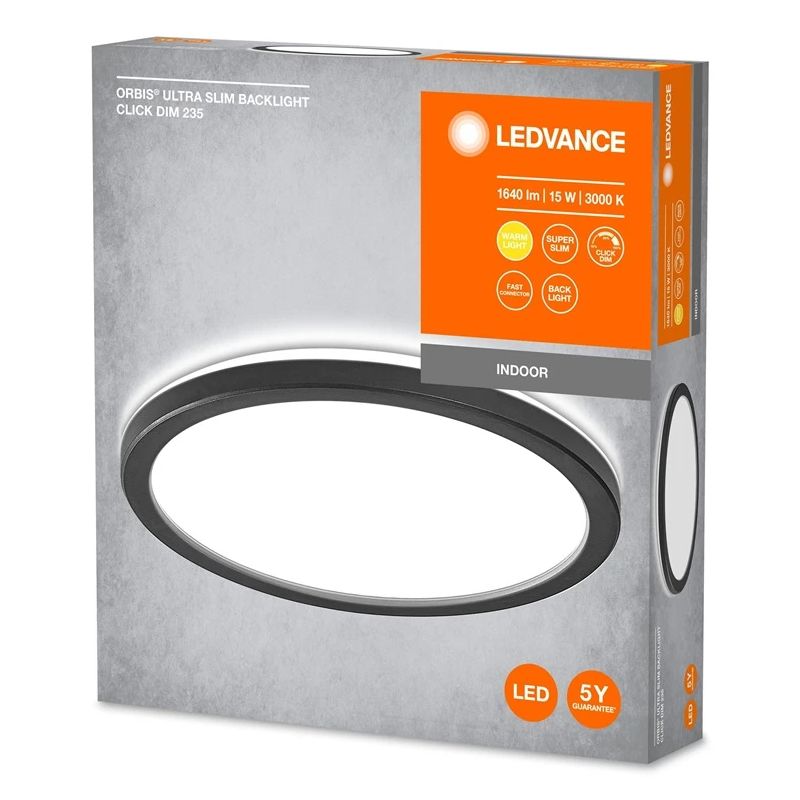 Lampa plafons Ledvance ORBIS ULTRA SLIM CLICKDIM. 15 W