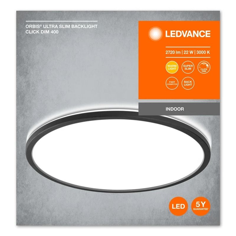 Lampa plafons Ledvance ORBIS ULTRA SLIM CLICKDIM. 22 W