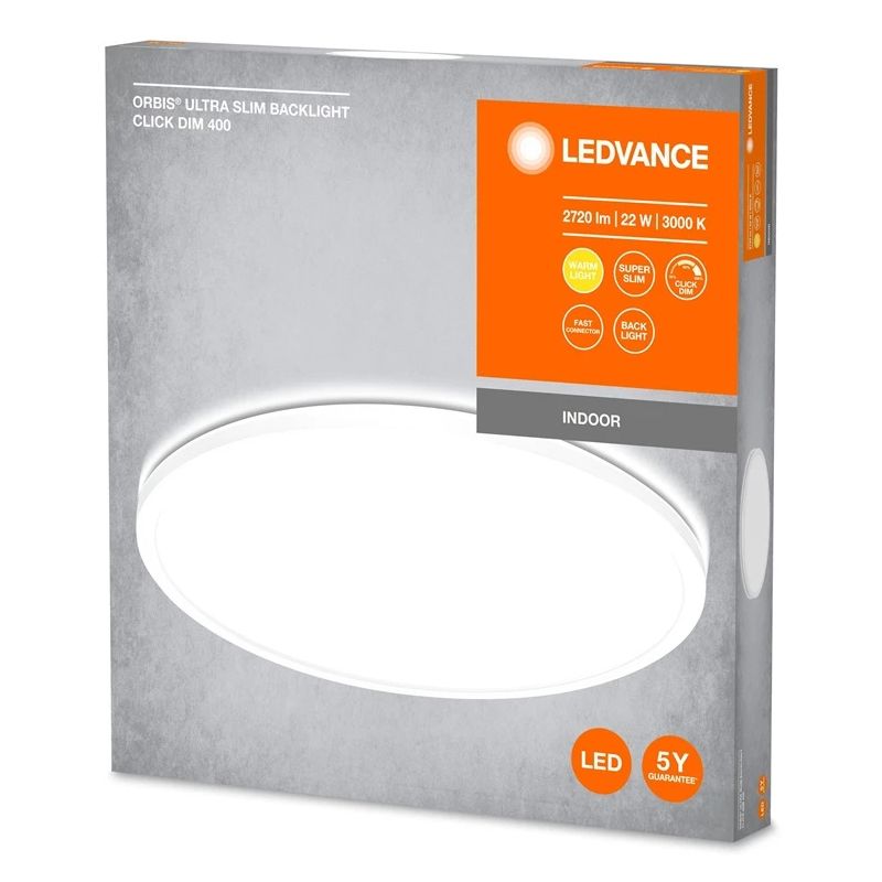 Lampa plafons Ledvance ORBIS ULTRA SLIM CLICKDIM. 22 W