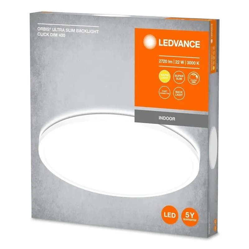 Lampa plafons Ledvance-Osram Orbis Ultra Slim Clickdim, 22 W, LED, 3000 °K