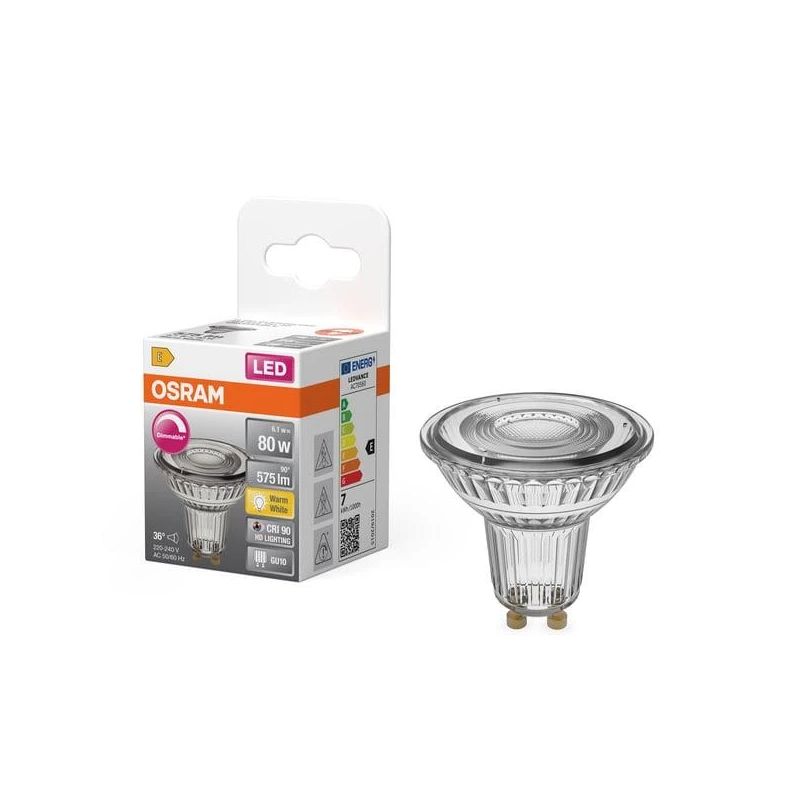 SPULDZE LED PAR16 6.1W GU10 927 регулējamа