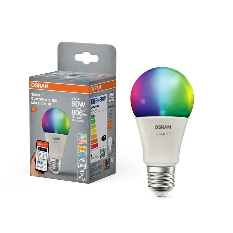 Viedā spuldze Osram LED, A60, 2700 - 6500 °K, E27, 9 W, 806 lm