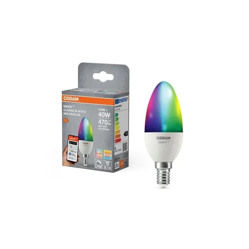 Viedā spuldze Osram LED, B40, 2700 - 6500 °K, E14, 4.9 W, 470 lm