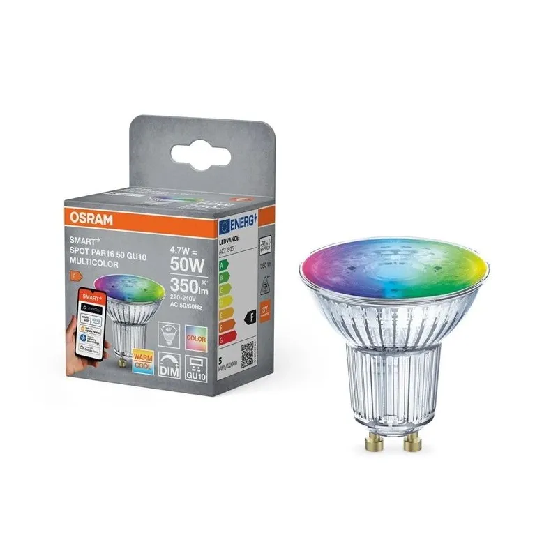 Viedā spuldze Osram LED, PAR16, 2700 - 6500 °K, GU10, 5 W, 350 lm