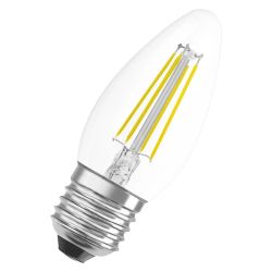 LED spuldze FILAMENT B35, 3.4-4W, E27, 2700K, 470 lm.