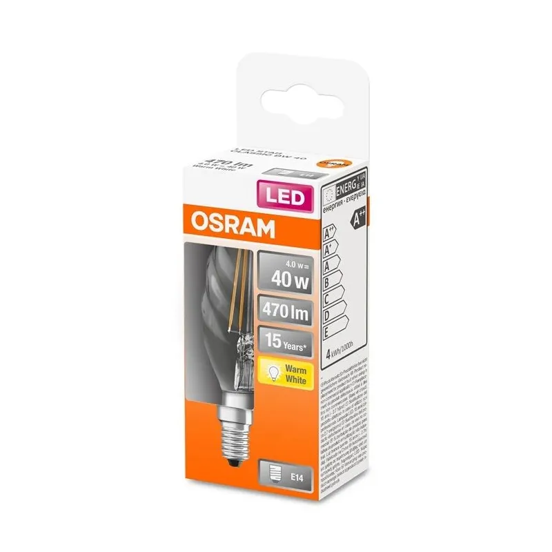 Spuldze Osram LED, BW35, 2700 °K, E14, 4 W, 470 lm