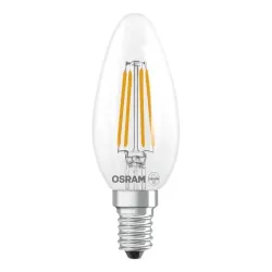 Лампочка Osram LED, B35, 2700 °К, E14, 3.4 Вт, 470 лм
