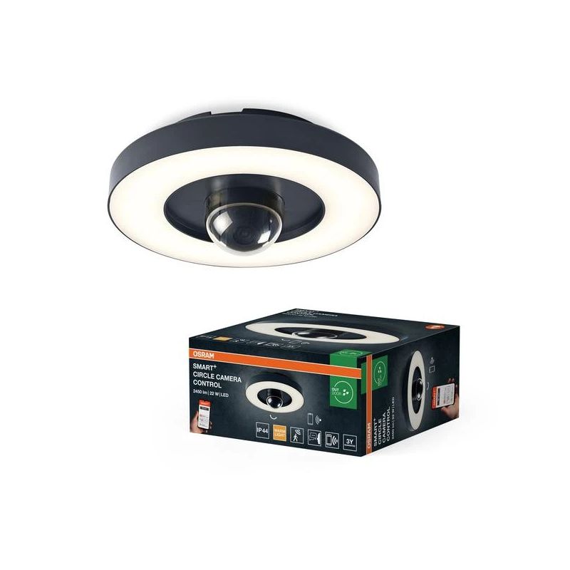 LED āra lampa ar WiFi un kameru 22W IP44