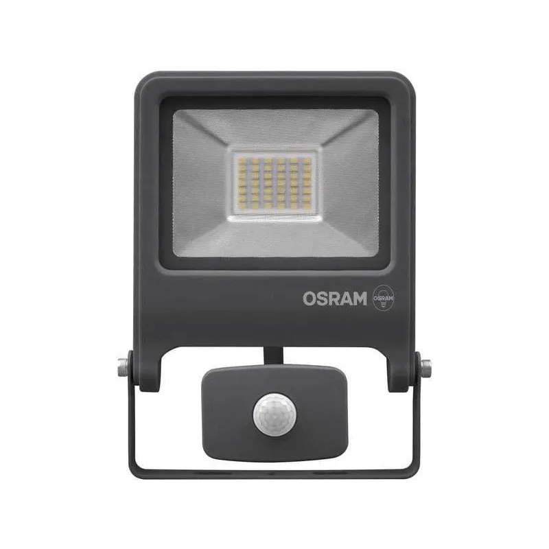 Prožektors ar kustības sensoru, stiprināms pie sienas Osram Endura, 30 W, 3150 lm, 4000 °K, IP44, pelēka