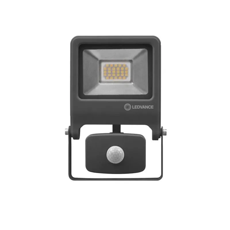 Prožektors ar kustības sensoru, stiprināms pie sienas Osram Endura, 20 W, 1900 lm, 3000 °K, IP44, pelēka