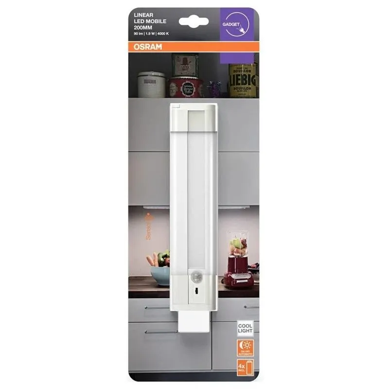 Lampa iemontējams mēbelēs Osram Linear LINEAR, LED, 4000 °K, 1 x 1.9 W