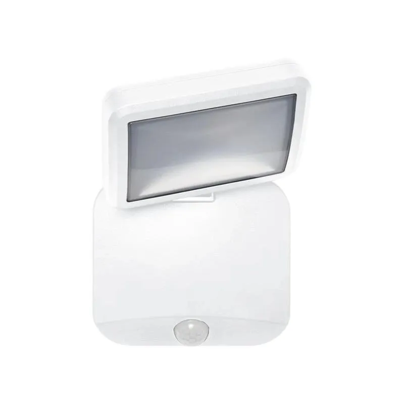 Prožektors ar kustības sensoru, stiprināms pie sienas Osram, 4 W, 260 lm, 4000 °K, IP54, balta