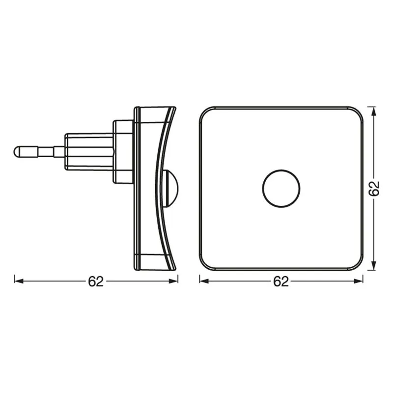 Nakts gaismeklis Ledvance-Osram Lunetta 4058075759282, 0.3 W, IP20