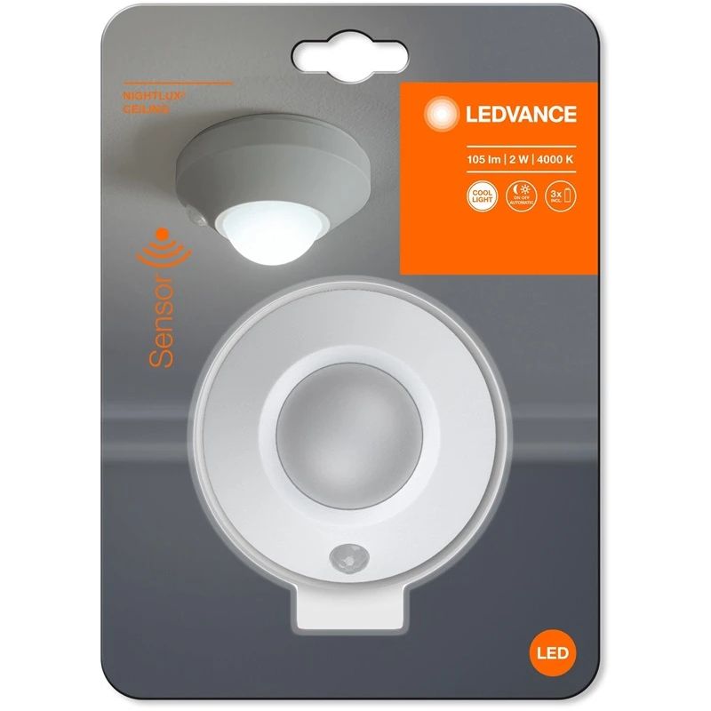 Gaismeklis ledvance nightlux ceiling. led. 3xaa
