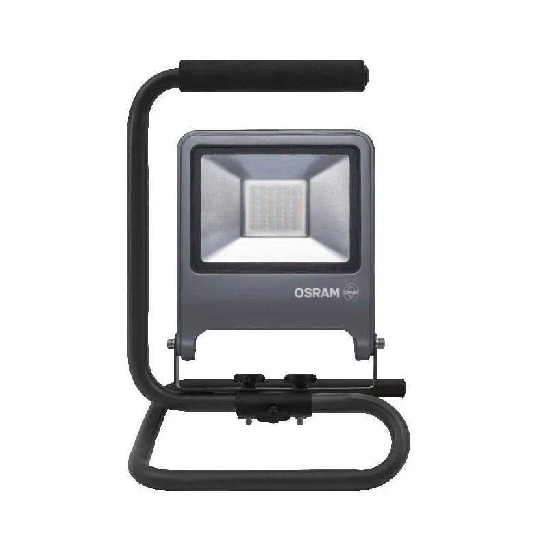 Prožektors bez kustības sensora, pārvietojams Osram, 50 W, 5000 lm, 4000 °K, IP65, pelēka