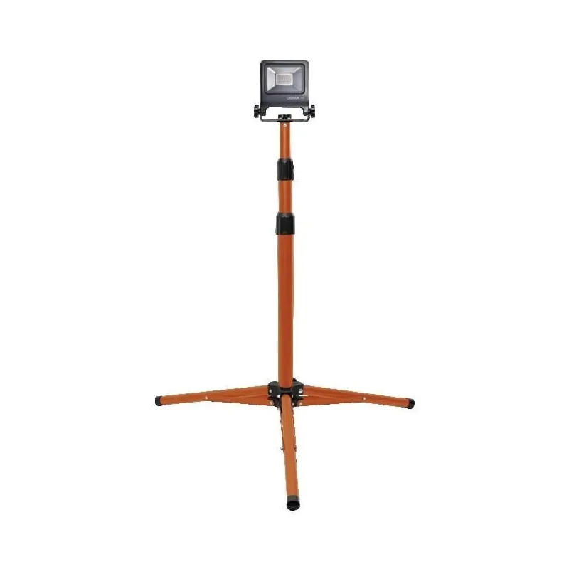 Celtniecības prožektors ar statīvu, brīvi stāvošs Osram Worklight, 20 W, 2000 lm, 4000 °K, IP65, pelēka
