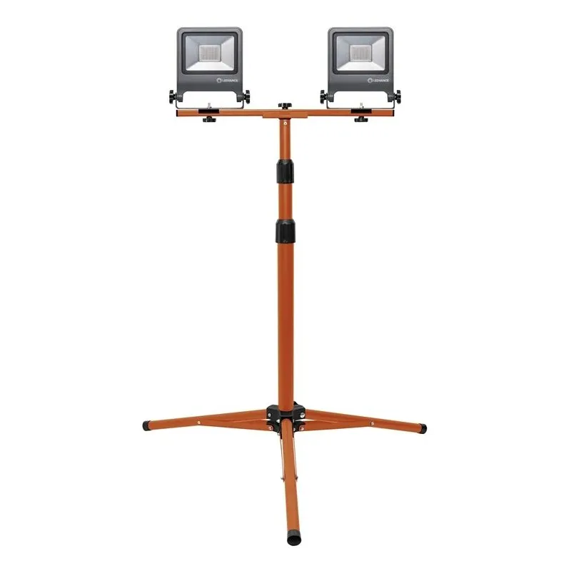 Celtniecības prožektors ar statīvu, brīvi stāvošs Osram, 60 W, 6000 lm, 4000 °K, IP65, pelēka