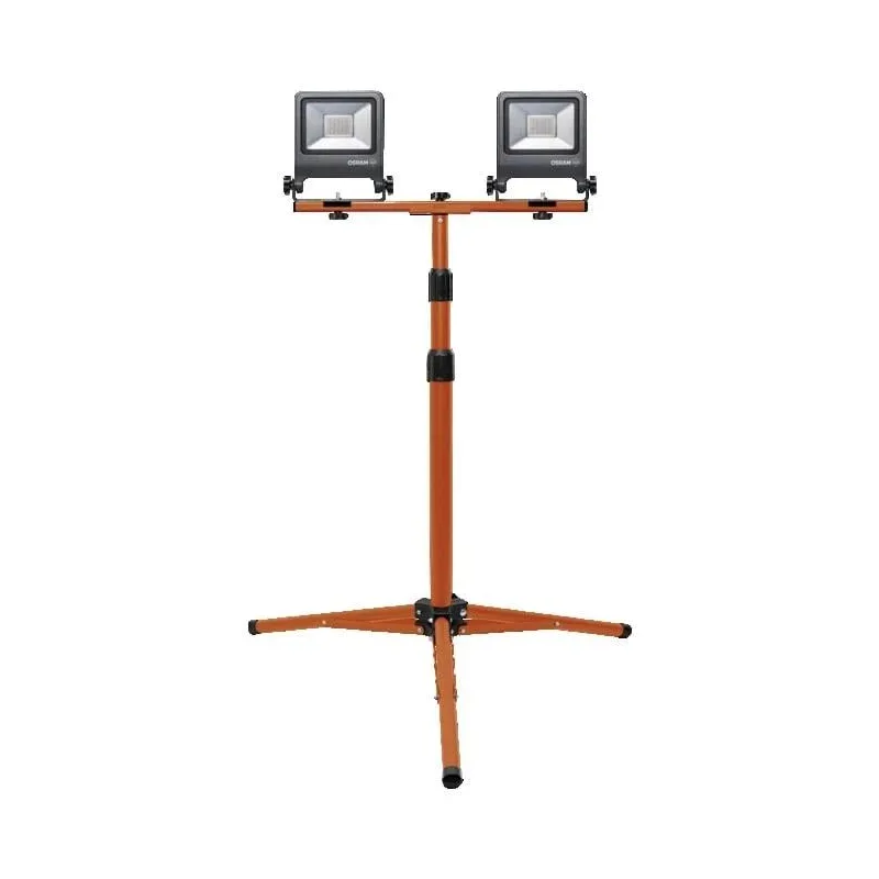 Statybinis prožektorius su stovu, pastatomas Osram, 60 W, 6000 lm, 4000 °K, IP65, pilka sp.