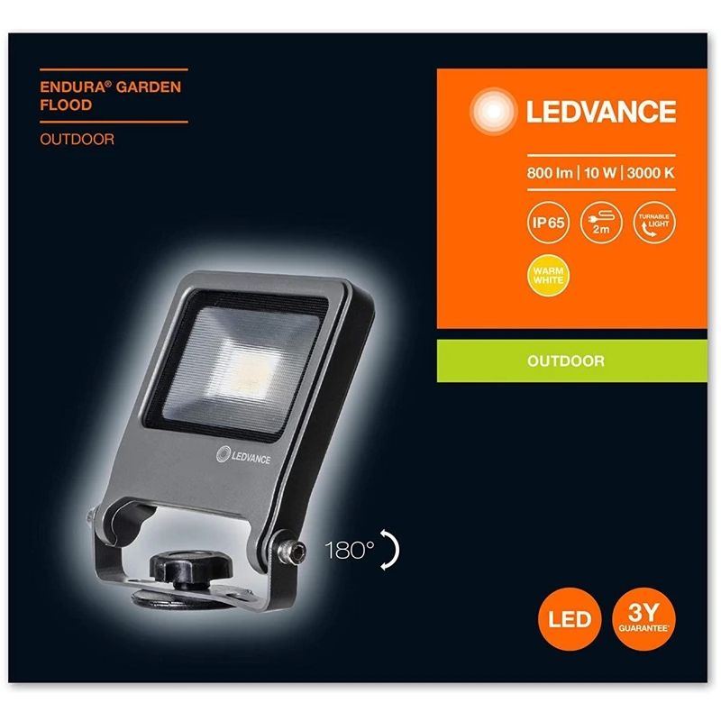 Prožektors āra ENDURA 10W 830 IP65