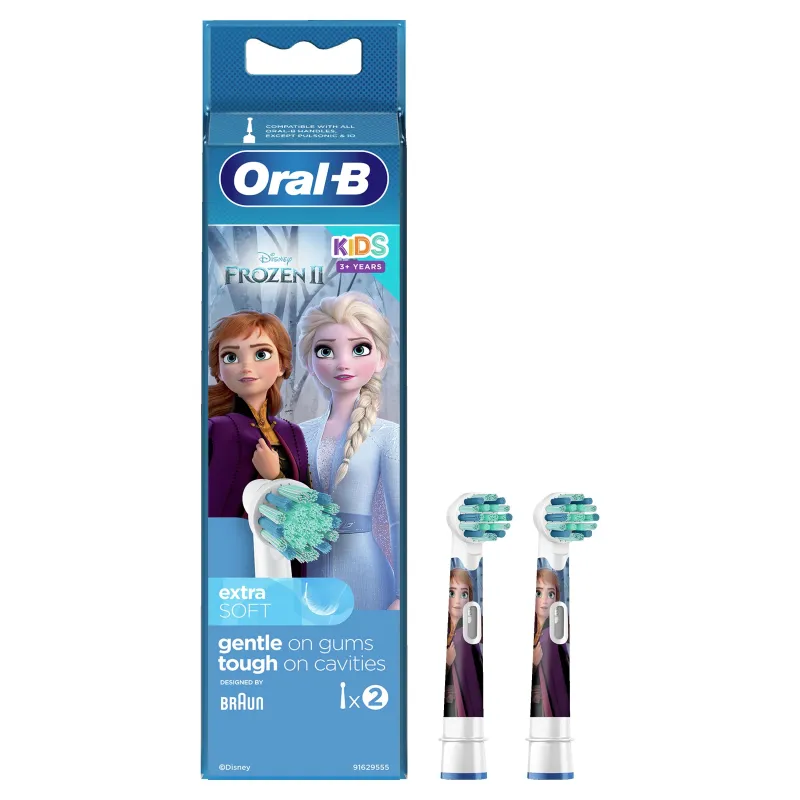 Elektrinio dantų šepetėlio antgalis Oral-B EB10-2 Frozen Assorted, ,spalva-dizainas parenkami atsitiktine tvarka,, 2 vnt.