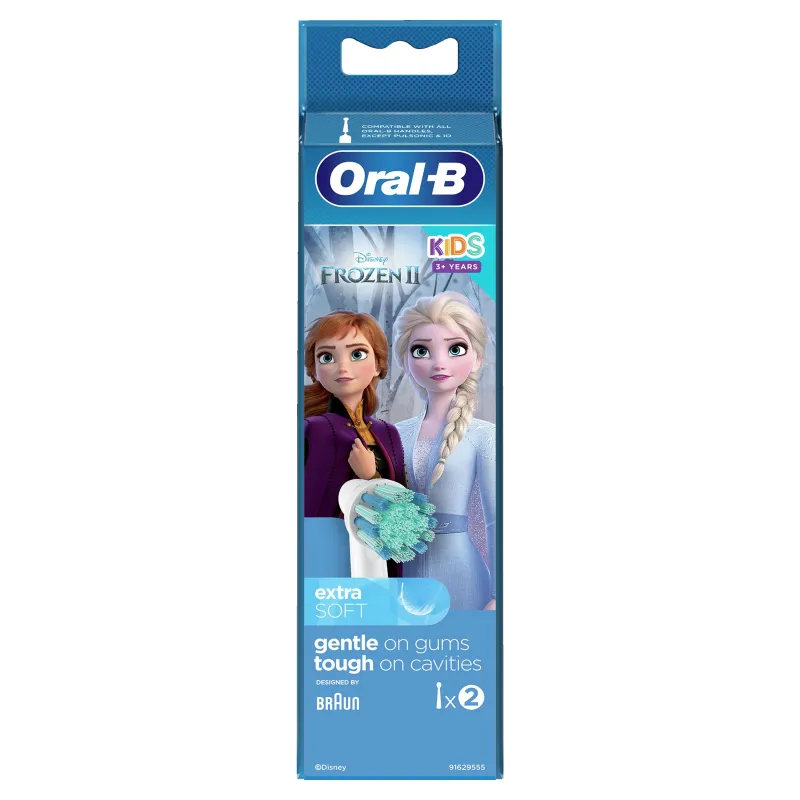 Elektrinio dantų šepetėlio antgalis Oral-B EB10-2 Frozen Assorted, ,spalva-dizainas parenkami atsitiktine tvarka,, 2 vnt.