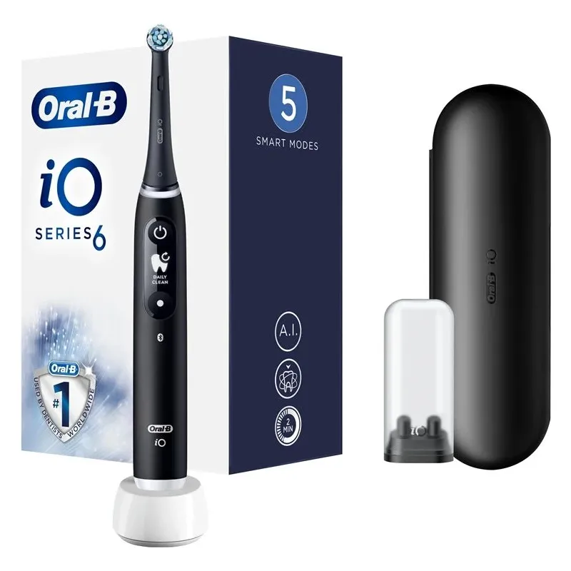 Elektrinis dantų šepetėlis Oral-B iOM6.1B6.3DK iO6, juoda sp.