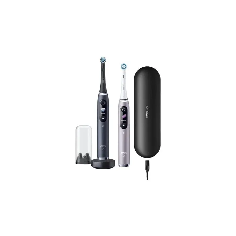 Elektriskā zobu birste Oral-B iO Series 9 Duo Pack, melna krās.-rozā krās.