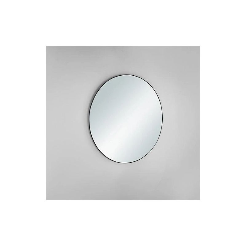 Apaļš spogulis esra 50 cm ar melnu rāmi