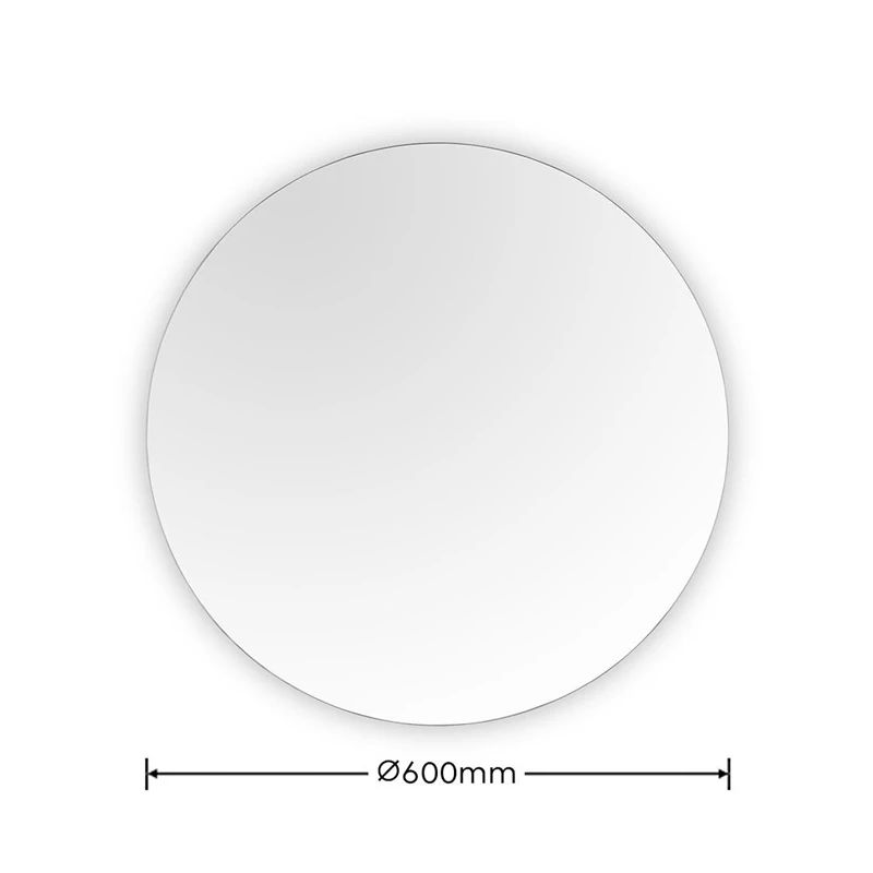 Apaļš spogulis luna 60 cm ar led