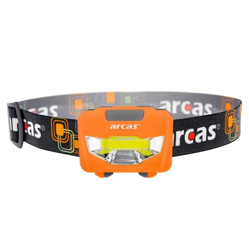Galvas lukturis Arcas 3W LED 4 funkcijas+3xAAA baterijas