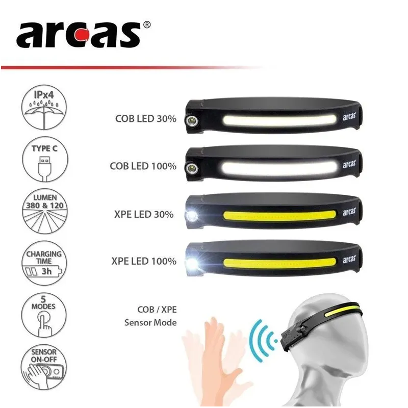 Galvos žibintuvėlis Arcas ARC luk 5641