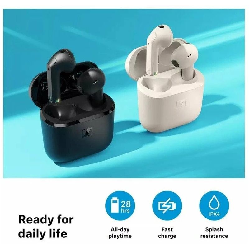 Bezvadu austiņas Sennheiser Accentum Open. melna