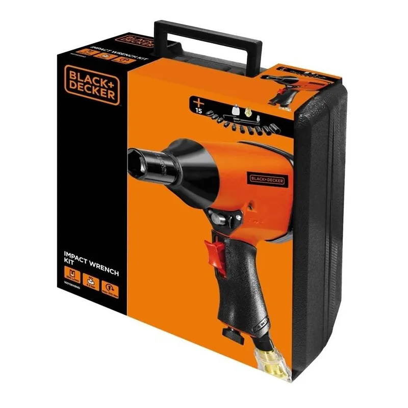 Pneimatiskā triecienuzgriežņu atslēga Black & Decker 160158XBND